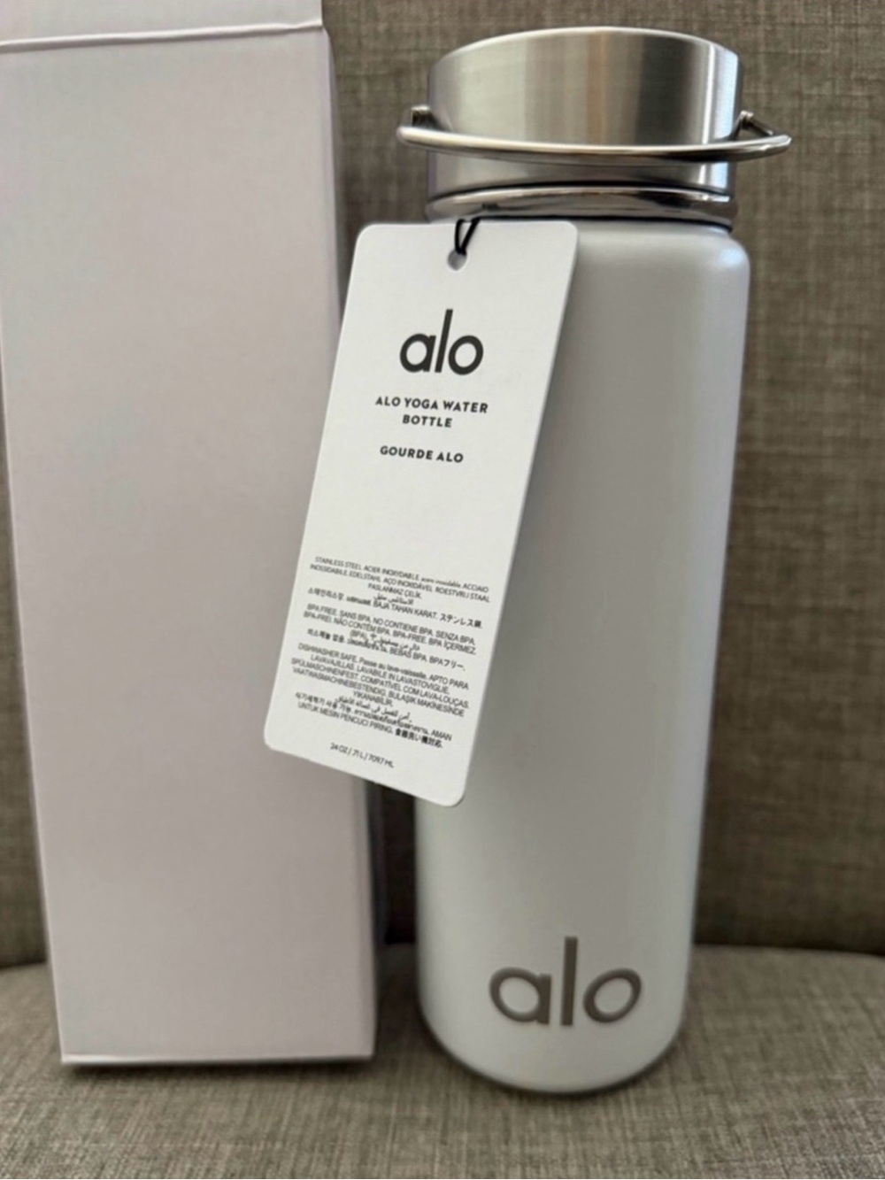 Alo yoga White Yoga Water Bottle